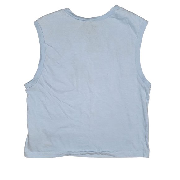 The North Face half dome blue cropped muscle tank top size medium - Picture 2 of 3